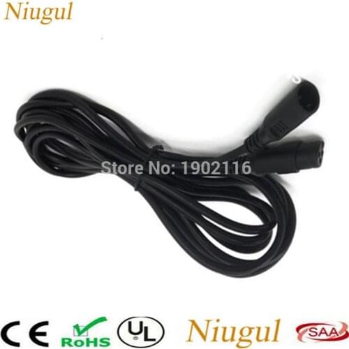 10pcs 1/2/3/5/10 Meter Length 3-pin DMX In And Out Signal Connection DMX Cable 3.5ft XLR For LED Stage Moving Head Light Fogger