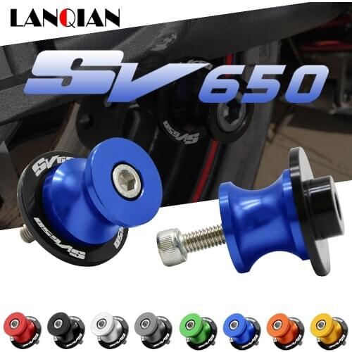For Suzuki SV650 / S Motorcycle Swingarm Spools Slider Swing arm Stand Screws SV 650 S 1999-2009 2003 2004 2005 2006 2007 2008