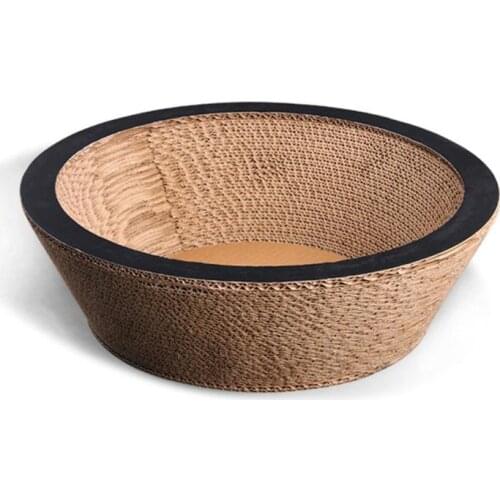 Bowl Shape Cat Nest Scratch Board Corrugated Paper Nest Cat Toys Cat Scratcher