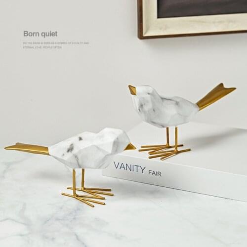 Little White Bird Decoration Creative Bird Animal Decoration Modern Minimalist Home Living Room Wine Cabinet TV Cabinet Furnish