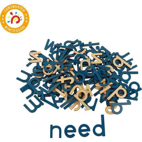 Montessori Small Movable Alphabet Pink Language Letter Multilayer Board Teaching Toys Kids Teaching Aids Students Preschool