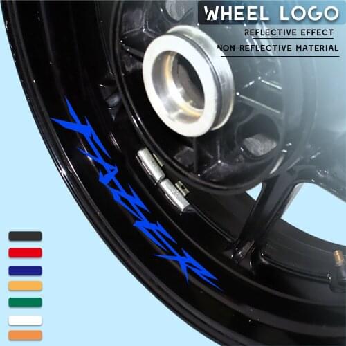 Motorcycle wheel stickers decorative decals reflective waterproof trend frame decals for YAMAHA FAZER fazer