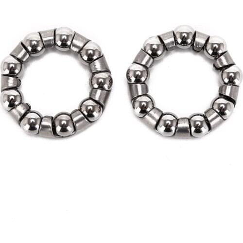 New 2 x Bike Cycling Shafts Bicycle Rear Wheel Axle 1/4 Inch x 9 Ball Bearing Cages