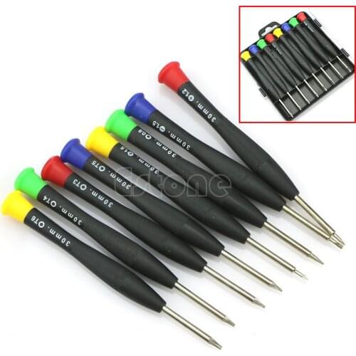 New 8 in 1 Precision Mini Pocket Repair Tools Screwdriver Set For Cell Phone PC