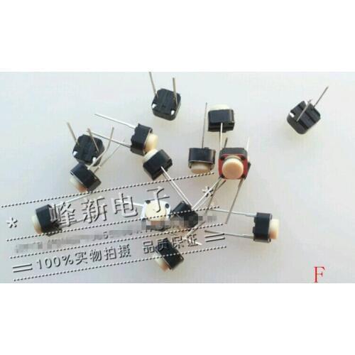 Original new 100% 6*6*5 6x6x5 2pin silicone silent silent micro motion reset touch button switch TS06TV1-A50F