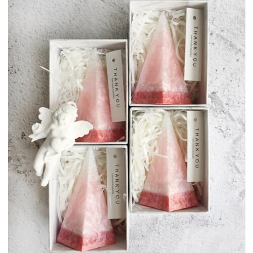 Pentagonal Cone candle mold Aroma plaster mould Plastic candle Making handmade DIY Candle Soap Craft Moulds