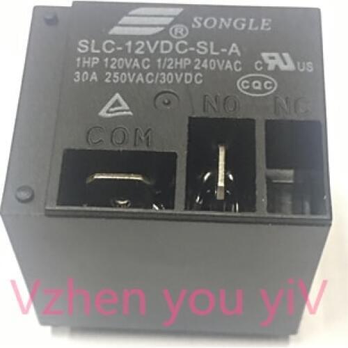 50 pieces/lot) SONGLE SLC-12VDC-SL-A SLC-12V-SL-A SLC-DC12V-SL-A 4PINS 30A 12VDC Power Relay original New