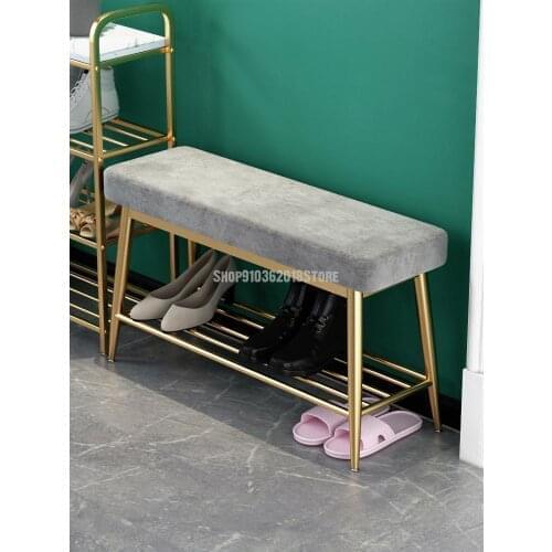 Ultra Narrow And Ultra-thin Shoe Changing Stool, Door To Door, Nordic Light Luxury Style, 20cm Shoe Wearing Stool And Shoe Rack