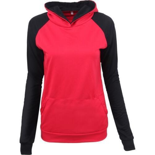 YYFS 2019 Autumn Winter New Hoodie Sweatshirt Hooded Women Casual Long Sleeve Patchwork Cotton Pullover Hoodies Tracksuits Women