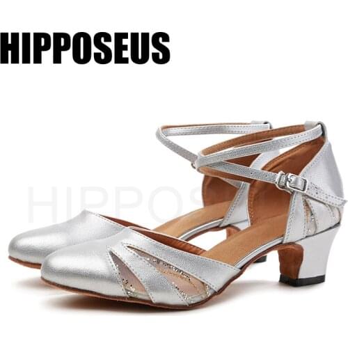 Women Shoes For Dance Girls Dance-Shoes Ballroom Latin Modern Tango Jazz Dancing Shoes Practise Low Heels Shoes Salsa Sandals
