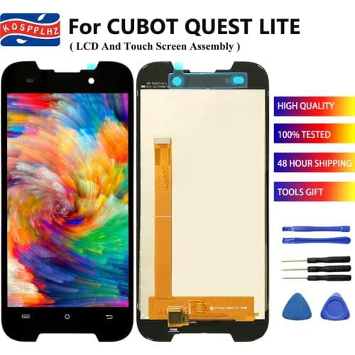 100% Tested For Cubot Quest Lite LCD Display +Touch Screen Digitizer Assembly Replacement 5.0" For Cubot Questlite + Tools&Tape