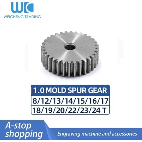 1 mold pinion 8/12/13/14/15/16/17/ 18/19/20/21/22/23/24T thickness 10mm processing hole 2.3/6/8/10/12 outer diameter 23/24/25/26