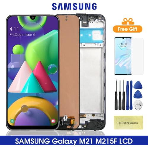 Lcd For Samsung Galaxy M21 M215 Lcd Display Touch Screen Digitizer Assesmbly For Samsung M215 M215F M215F/DS Lcd