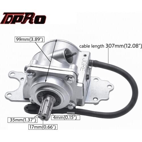 12V Reverse Rear Axle Gear Box Assy Transfer Case Drive Shaft For 150cc 160cc 200cc 250cc Chinese ATV Quad Go kart Dirt Bike