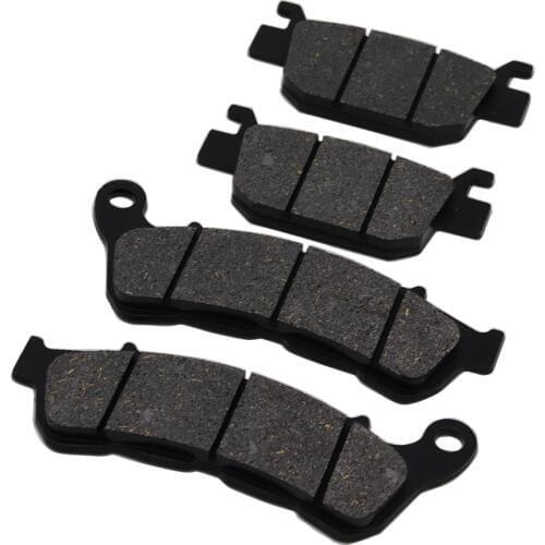 4pcs/set Motorcycle Semi-Metallic Asbestos Free Front & Rear Brake Pads For HONDA Forza 250 NSS250 2005-2009 2006 2007 2008