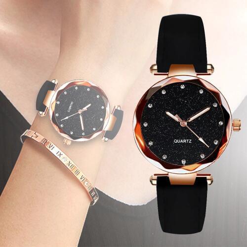 Starry Sky Watches For Women Irregular Analog Quartz Wristwatches Ladies Party Dress Clock Casual Dial Leather Strap 2019 NEW#L