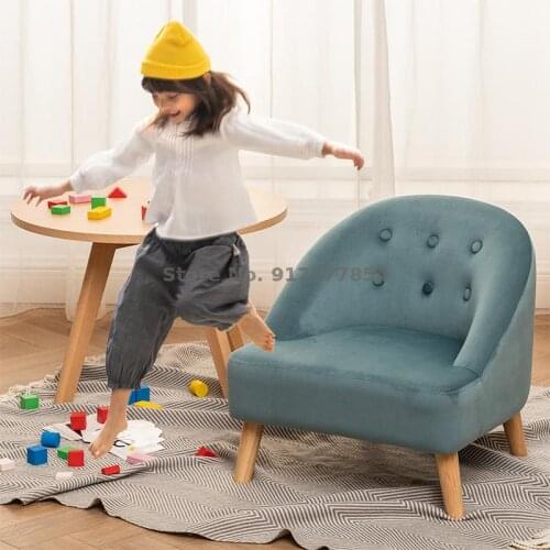 Childrens small sofa chair single cute baby reading corner reading corner cute lazy fabric boy back seat