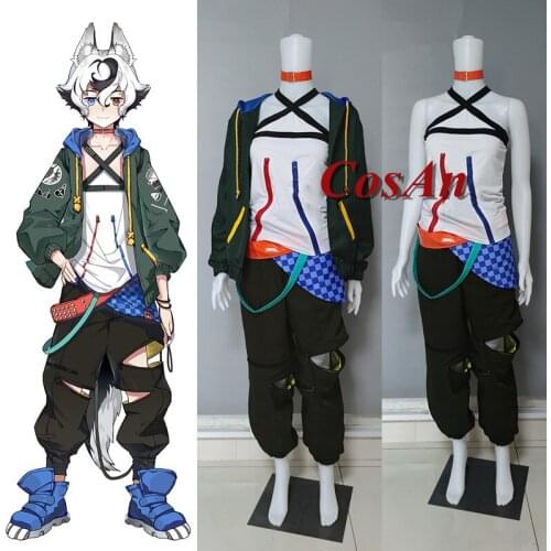 Hot Anime Virtual Youtuber Sirius Cosplay Costume Unisex Fashion Battle Uniform Activity Party Role Play Clothing Custom-Make