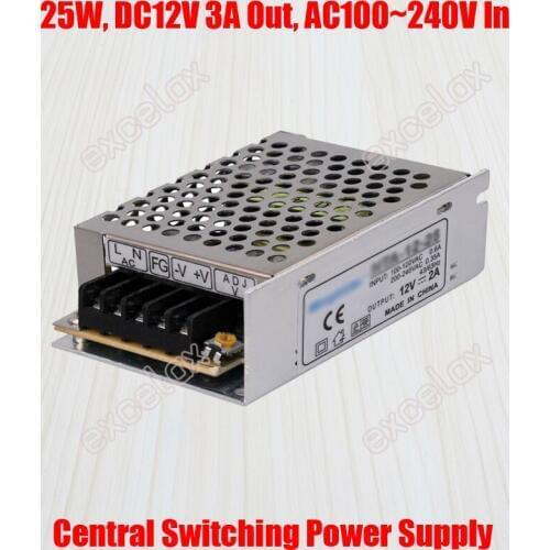 3A 36W DC 12V Output AC 110V 220V In Centralized Power Supply Central Switching Power Source for CCTV Camera Security System