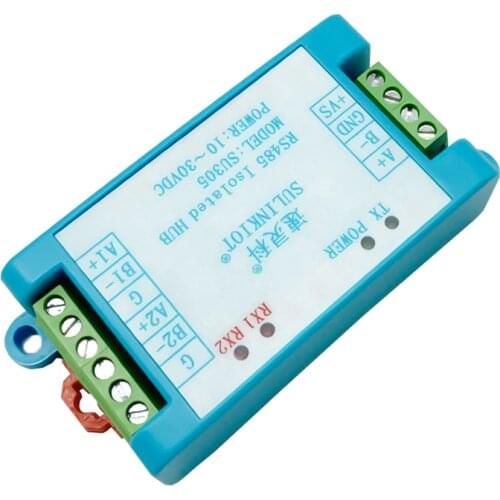 Sulingke su305 hub 2-port photoelectric isolation industrial lightning protection RS485 distribution amplifier repeater