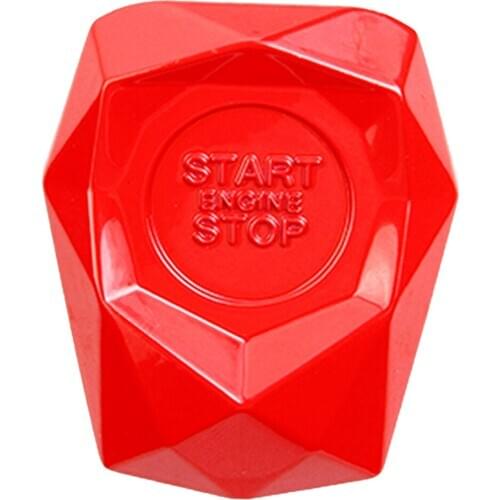 Red Car Start Button Protective Cover Universal Car Engine Start Stop Push Button Switch Cover Decorative Trim