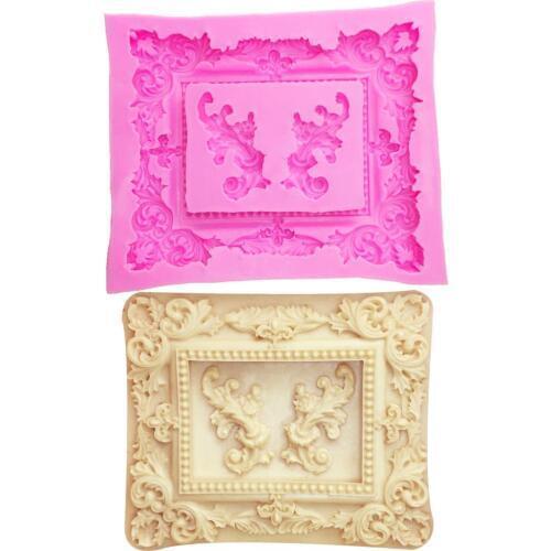 M0424 Sugarcraft Frame silicone mold fondant mold cake decorating tools chocolate gumpaste mold