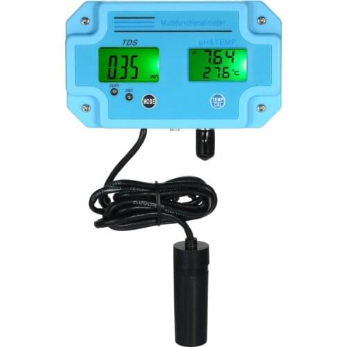 Professional 3 in 1 pH/TDS/TEMP Meter Digital LCD Tri-Meter Multi-function Water Quality Monitor Detector Multiparameter Tester