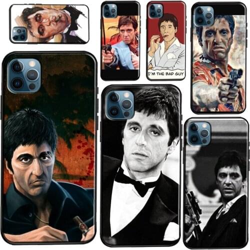 Scarface Tony Montana Soft Case For iPhone 12 Pro Max Mini 11 Pro Max X XR XS Max SE 2020 8 7 Plus Phone Cover