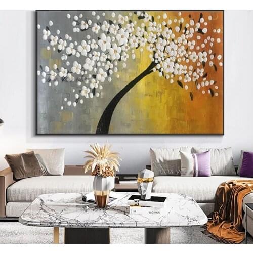 Artist Hand Painted Modern Abstract Oil Painting On Canvas knife thick Oil Painting For Living Room Hotel Decor Wall Art Picture