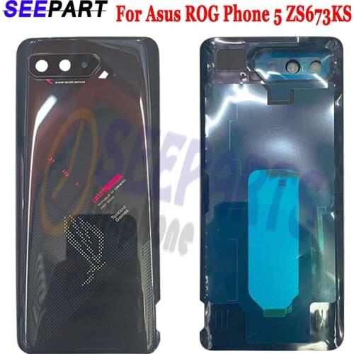 New Cover 6.78" For Asus ROG Phone 5 ZS673KS Back Battery Cover Housing For ASUS ZS673KS Back Battery Cover
