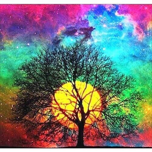 2020 new Photo Custom 5d tree diamond painting full drill round Cross Stitch Diamond Mosaic stitch diamond embroidery Home Decor