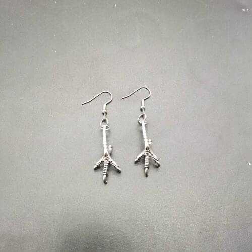 New Gothic Crow Claw Claw Earrings Punk Crow Bird Skull Earrings Popular Fashion Earrings Halloween Jewelry