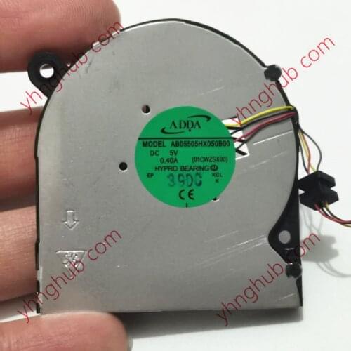 ADDA AB05505HX050B00 01CWZSX00 Server Laptop Cooling Fan DC5V 0.40A 4-wire