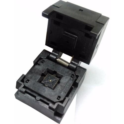 QFN48 0.4pin pitch IC Test Socket Programming Adapter Burn-in QFN48 clam-shell structure socket QFN48-0.4-CP01GT