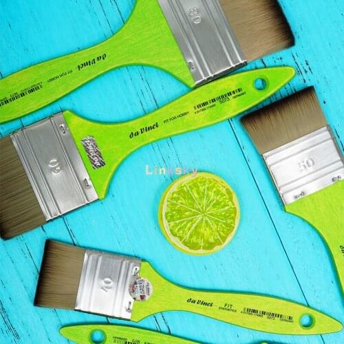 Da Vinci Student Series 5073 Larger Size Paint Brush, Mottler Flat Elastic Synthetic ,Great for Beginners or Professionals