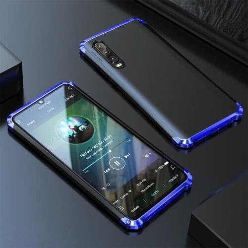 Luxury Aluminum Metal Bumper Shockproof Case For Huawei P30 Pro P30pro Back Cover Armor For Huawei P20 Pro Hard Case Coque