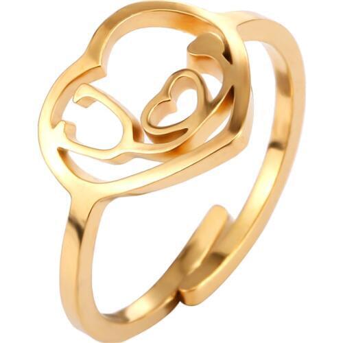 SKQIR Women's Gold Rings
