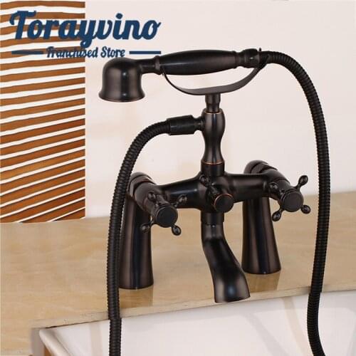 Bathroom bathtub faucet Brass Chrome & ORB & Antique Brass & gold tub faucet Cold & Hot mixer Water tub faucets