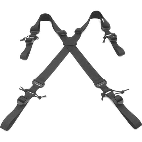 Outdoor Comfortable Adjustable X-type Suspenders Multi-function Tactical Duty Belt Harness Combat Belt Strap