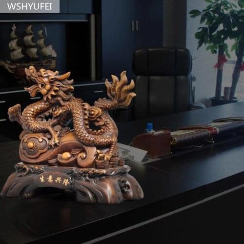 1pcs Dragon Decoration Feng Shui Dragon 12 Zodiac Dragon Lucky Town House Home Office Table Crafts Gift Feng Shui Dragon