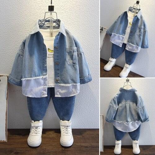 In Stock Spring Autumn Coat Outerwear Top Children Clothes Kids Costume Teenage Gift Plus Size Boy Clothing High Quality