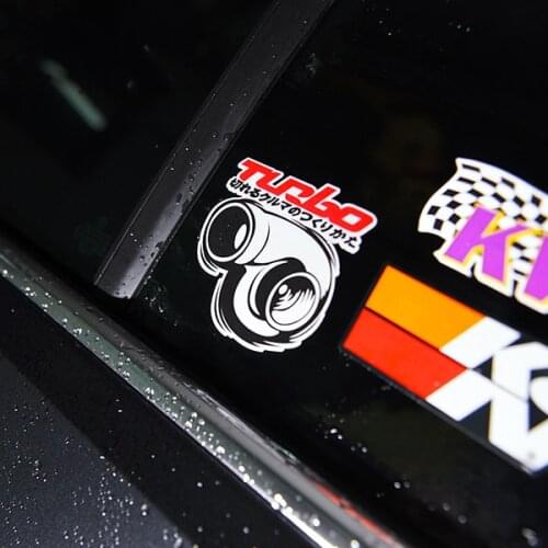 1PCS Motorcycle Body Oil Tank Sticker Car Styling Vinyl Applique for JDM Turbo Japanese