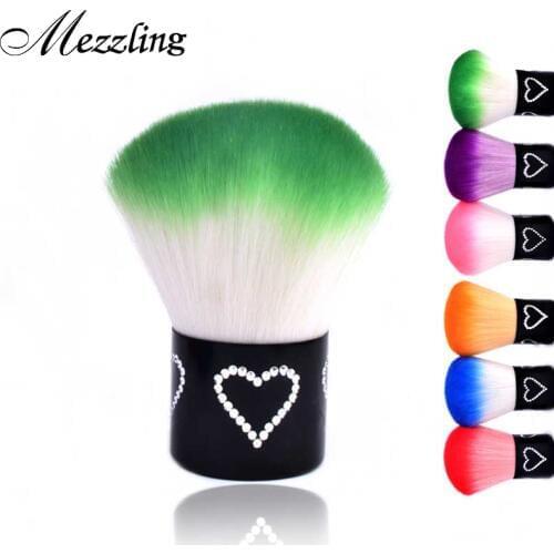1pcs New Colorful Soft Nail Powder Dust Remover Brush Cleaner Makeup Cosmetic Manicure Tools