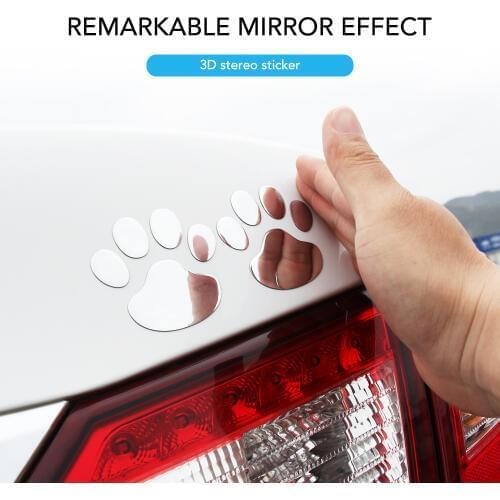 3D Animal Dog Cat Footprint Car Sticker For Mazda CX-5 CX-7 CX-3 CX-9 mazda3 mazda6 mazda2 CX-5 ATENZA MX-5 RX-8 Axela