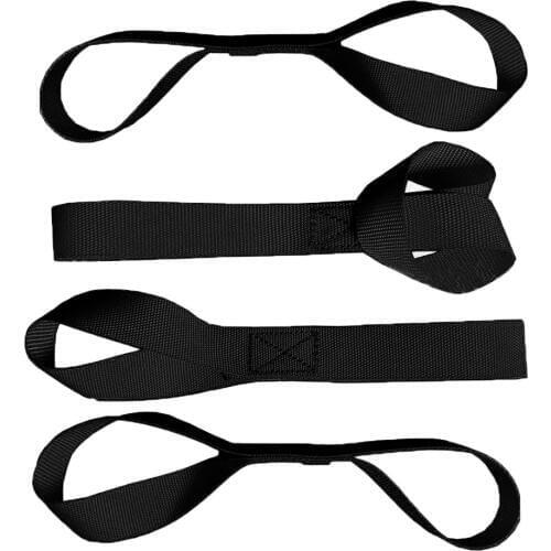 4x Soft Loop Tie-Down Straps for ATV Trailer Motorcycle Towing Hauling Motorcycle Tie Downs Soft Ties 28x2.5cm