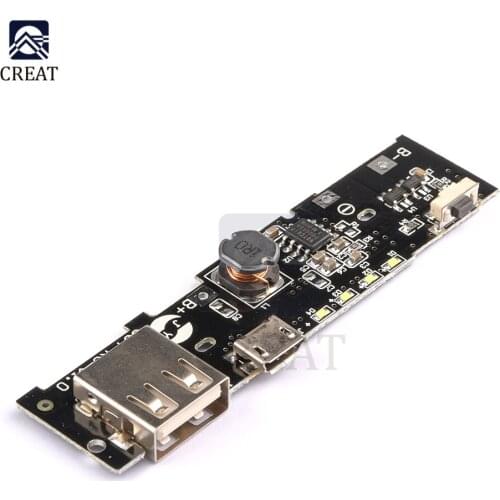 5V 2.1A Power Bank Charger Charge Module Charging Circuit Board PCB Step Up Boost Power Module DIY 18650 Battery