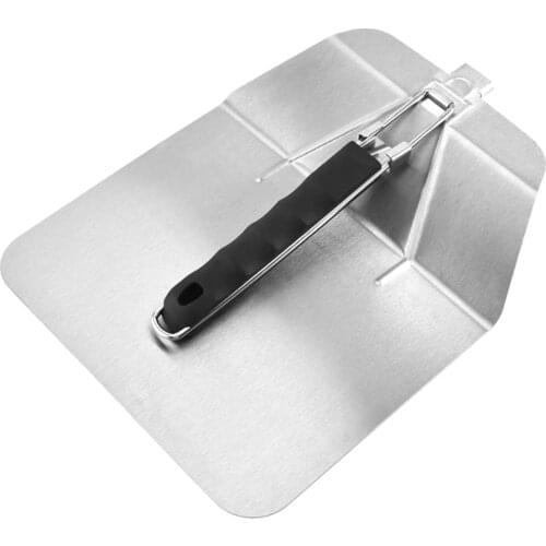 Oversized Cake Lifter Stainless Steel Pizza Peel Paddle Cake Lifter with Comfort Handle Spatula Cheese Cutter Baking Tray
