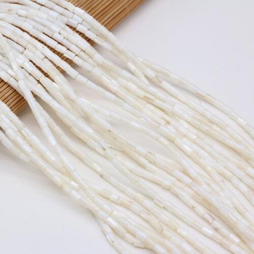 Natural shell beads Cylindrical Punch loose beads isolation bead for Jewelry Making DIY for bracelet necklace Accessories