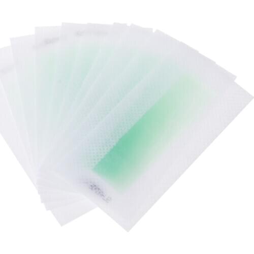 10x Hair Removal Depilatory Epilator Cold Wax Strips Paper Pad For Face Nonwoven MOLF