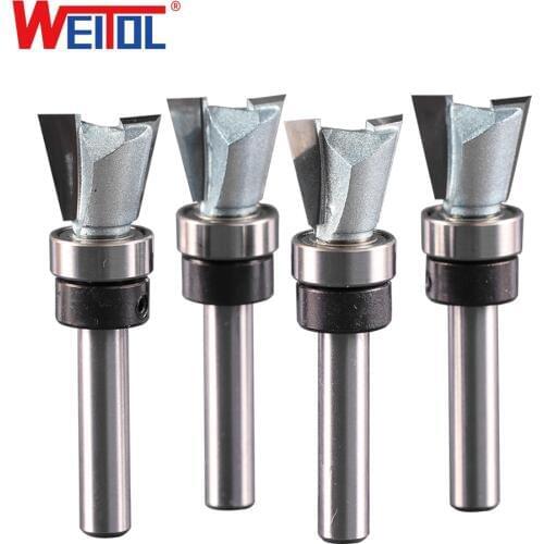 WeiTol Technical Dovetail Bit with Bearing woodworking tools CNC milling cutter endmill for wood
